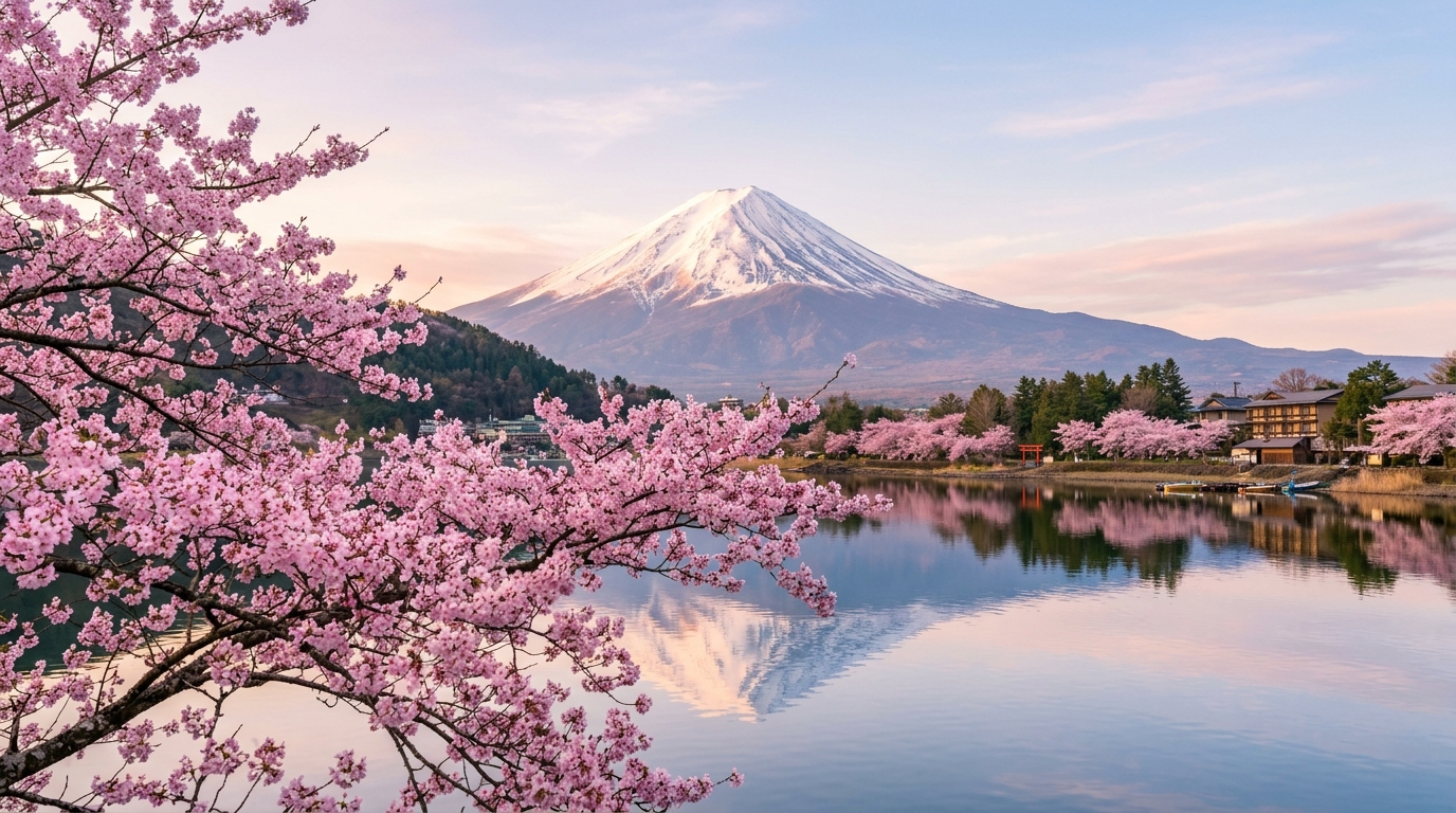 Japan Cherry Blossom & Mount Fuji